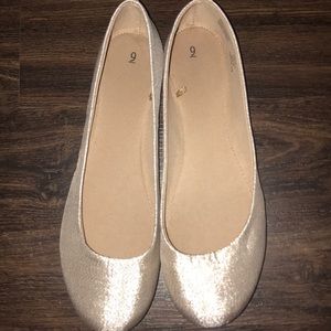 Gold Ballerina Flats
